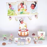 Centro de Mesa Princesa eo Sapo