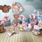 Centro de Mesa de Ursinha Studio, Png e Pdf