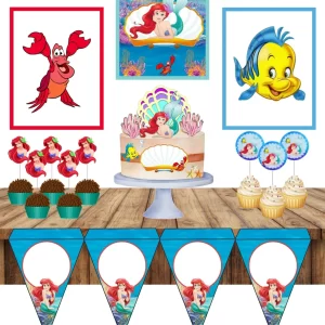 Decoração Festinha da Ariel Studio