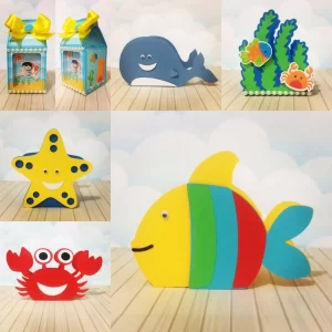 Decoração Fundo do Mar Studio e Pdf