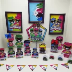 Decoração Power Rangers Studio, Png e Pdf