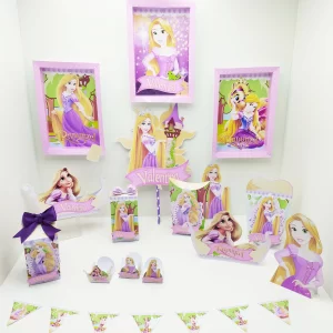 Decoração de Aniversário da Rapunzel Simples