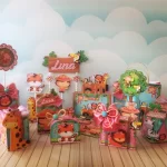 Decoracao de Festa Safari Studio, Png e Pdf