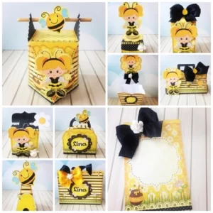 Decoração de Festa da Abelhinha Studio