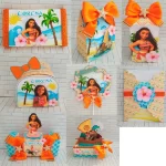 Enfeites da Moana Studio, Png e Pdf