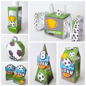 Festa Aniversário Futebol Studio, Png e Pdf