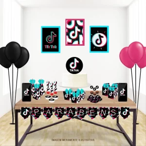 Festa Decoração Tiktok Studio e Pdf