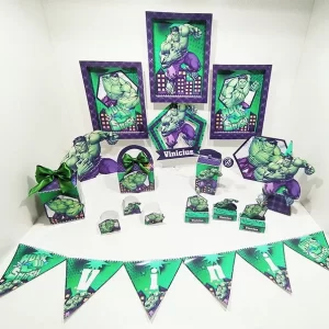 Festa Decoração do Hulk Studio e Pdf