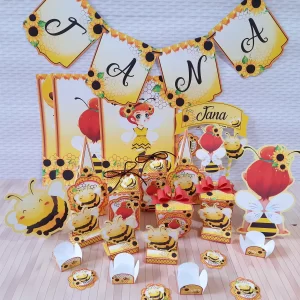 Festa Infantil Abelhinha Studio, Png e Pdf