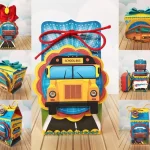 Festa Infantil Tema Onibus Studio, Png e Pdf