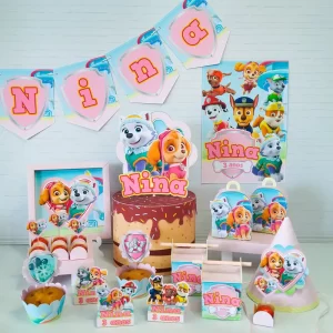 Festa Patrulha Canina Rosa Studio e Pdf