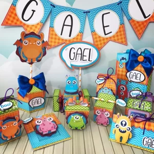 Festa Tema Monstrinhos Studio, Png e Pdf