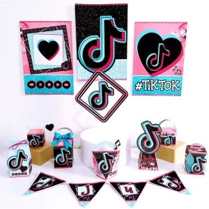 Festa Tema Tiktok Studio, Png e Pdf