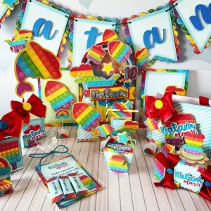 Festa do Tema Pop It Studio, Png e Pdf