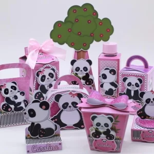 Mesversario Panda Rosa Studio