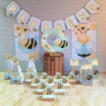 Mesversario Tema Abelha Studio, Png e Pdf