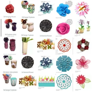 Molde Caixas Cartão Flores 3d Studio