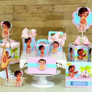 Tema de Aniversário Moana Studio e Pdf