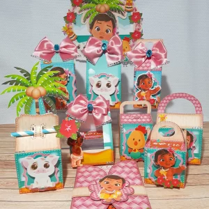 Tema de Festa Moana Studio e Pdf