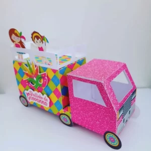 Arquivo digital de topo de bolo Carnaval Trio Elétrico no formato Studio, ideal para festas de Carnaval e comemorações animadas.