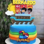 Topo de Bolo 3 Palavrinhas Studio