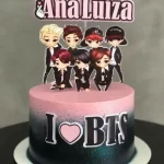 Topo de Bolo Bts Para Imprimir Studio