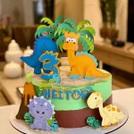 Topo de Bolo Dinossauro Infantil Studio