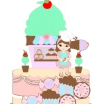 Topo de Bolo Tema Confeitaria Studio