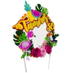 Topo de Bolo Tropical Para Imprimir