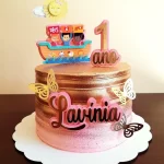 Topo de Bolo de Três Palavrinhas Studio