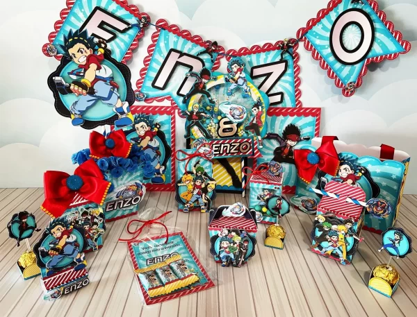 Aniversário Beyblade Studio, Png e Pdf
