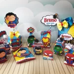 Aniversario Super Heróis Studio, Png e Pdf