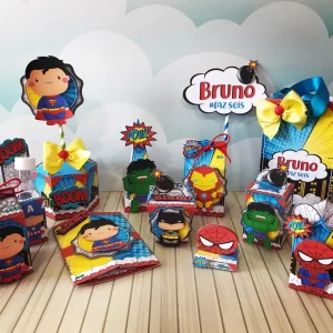 Aniversario Super Heróis Studio, Png e Pdf