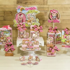 Aniversario Tema Cowgirl Studio e Pdf