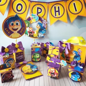 Arquivo digital Aniversário Tema Divertidamente para imprimir e decorar festas