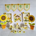 Aniversario Tema Girassol Studio, Png e Pdf