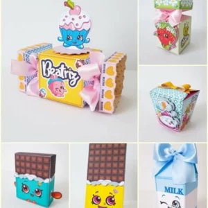 Aniversario Tema Shopkins Studio, Png e Pdf