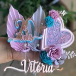 Aniversário Topo Folha Plissada Studio