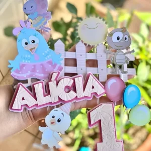 Bolo Galinha Pintadinha Menina Studio