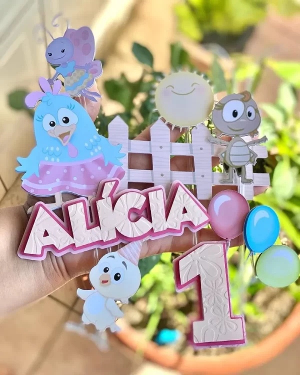 Bolo Galinha Pintadinha Menina Studio