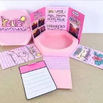 Caixa Cenario Parabens Rosa Studio