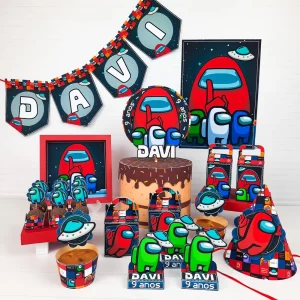 Centro de Mesa Among Us Studio e Pdf