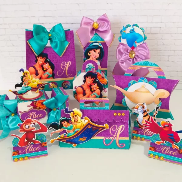Centro de Mesa Jasmine e Aladdin