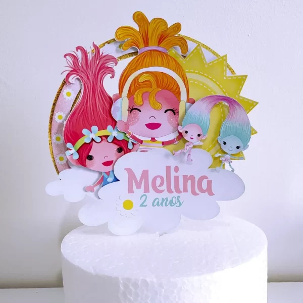 Centro de Mesa Trolls Studio, Png e Pdf - Image 3