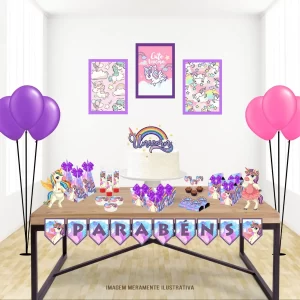 Centro de Mesa Unicornio Studio e Pdf