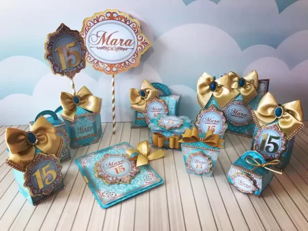 Decoracao 15 Anos Azul Tiffany Studio e Pdf