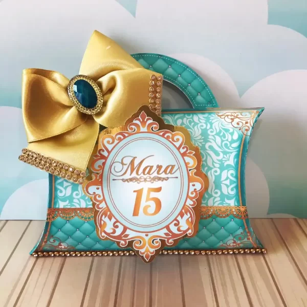 Decoracao 15 Anos Azul Tiffany Studio e Pdf - Imagem 2