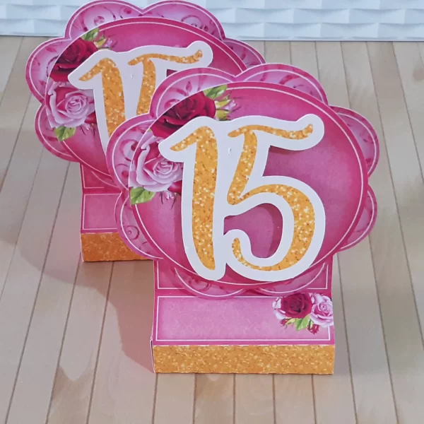 Decoracao 15 Anos Rosa e Dourado - Image 3