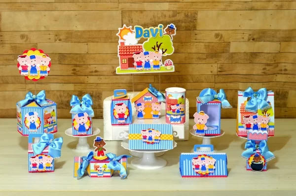 Decoração 3 Porquinhos Studio e Pdf