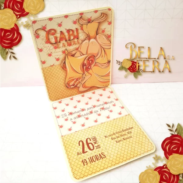 Decoração Bela ea Fera Simples Studio